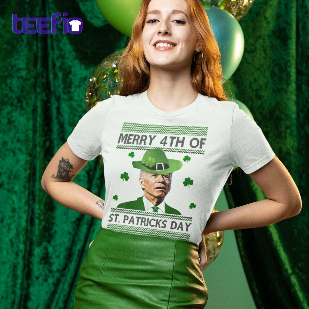 Merry 4th Of St Patrick’s Day Funny Joe Biden Shirt