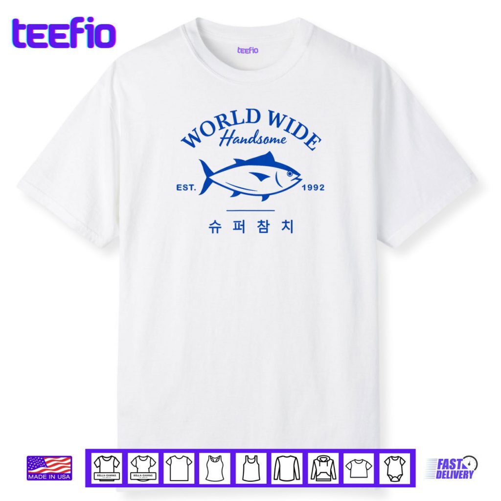 Jin Super Tuna Funny Tuna Fish Army Kpop Tour Concert Shirt