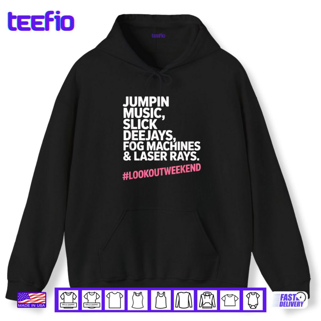 Jumpin Music Slick Deejays Fog Machines And Laser Rays Shirt