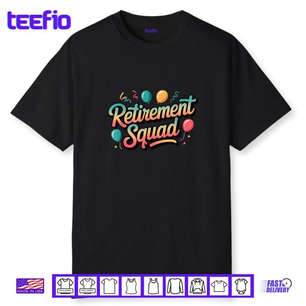 Retirement Squad for Group Celebration Shirt