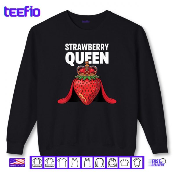 Sweatshirt Strawberry Art For Women Girls Fruit Strawberry Lover Shirt