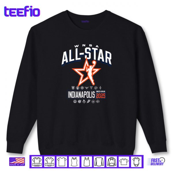 Sweatshirt WNBA Official Indiana Fever All Star 2025 League Shirt