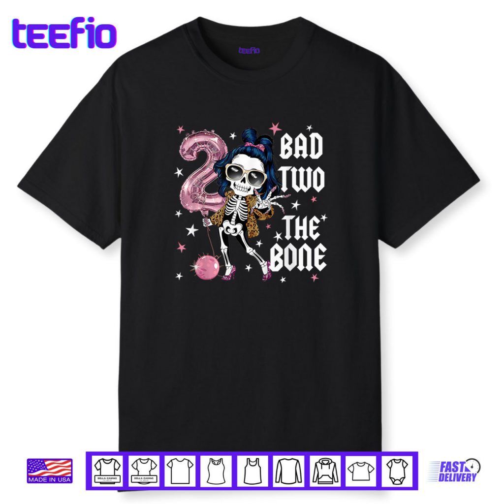 Bad Two The Bone Party Decorations 2nd Birthday Shirt