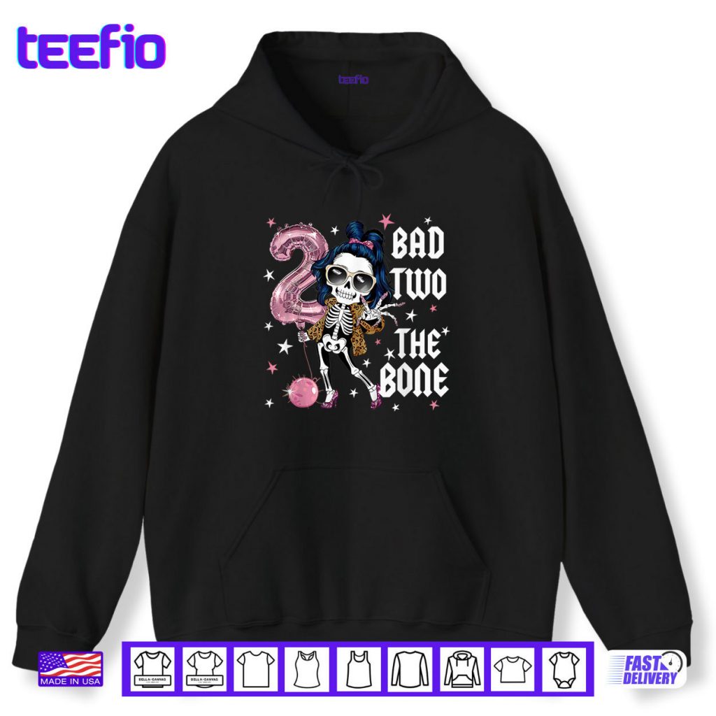 Bad Two The Bone Party Decorations 2nd Birthday Shirt