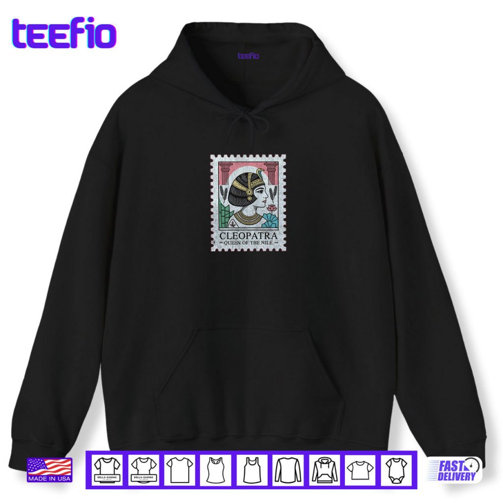 Cleopatra Pharaoh Icon Vintage Egyptian Stamp Shirt