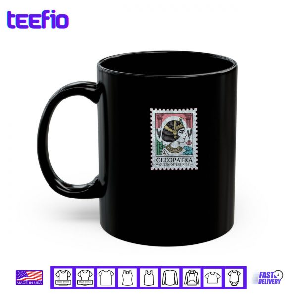 Mug Cleopatra Pharaoh Icon Vintage Egyptian Stamp Shirt