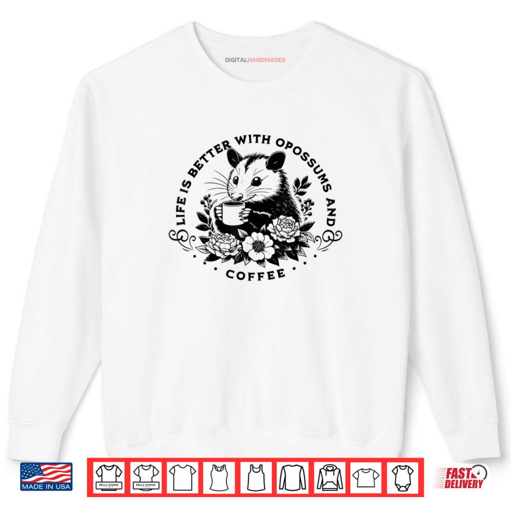 Cute Possum Coffee Lover Shirt