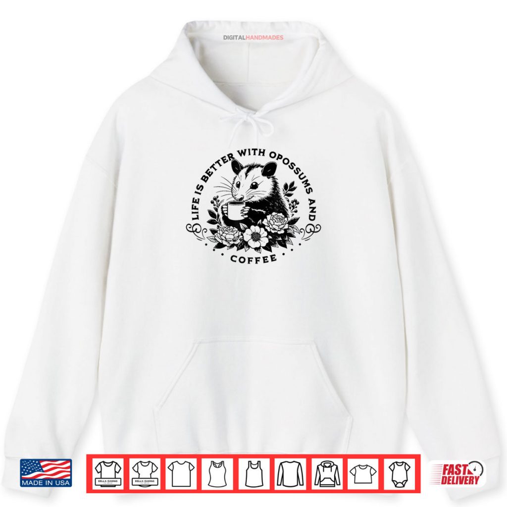 Cute Possum Coffee Lover Shirt