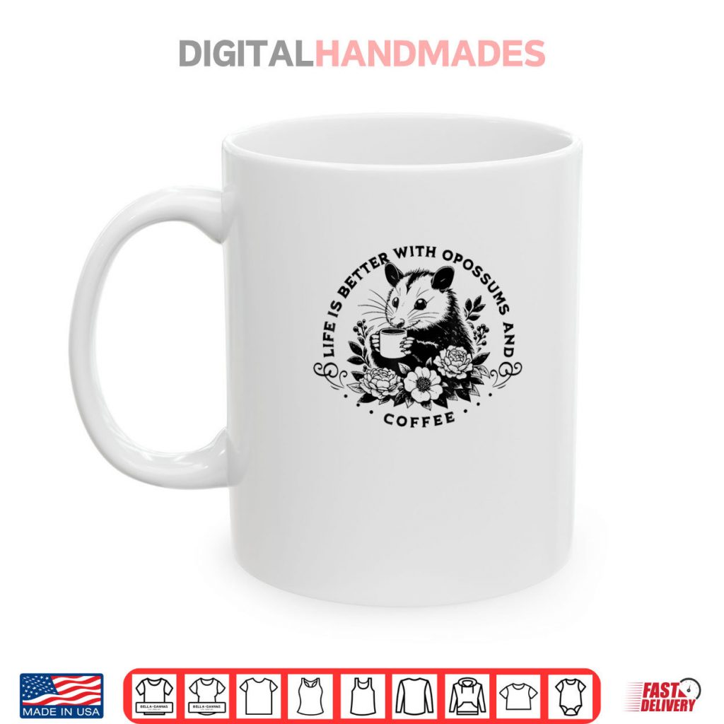 Cute Possum Coffee Lover Shirt