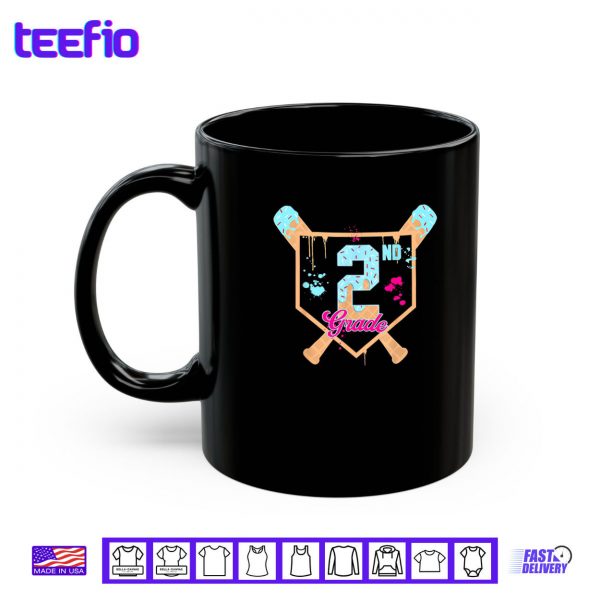 Mug First Day of Second 2nd Grade Baseball Ice Cream Drip Boy Shirt