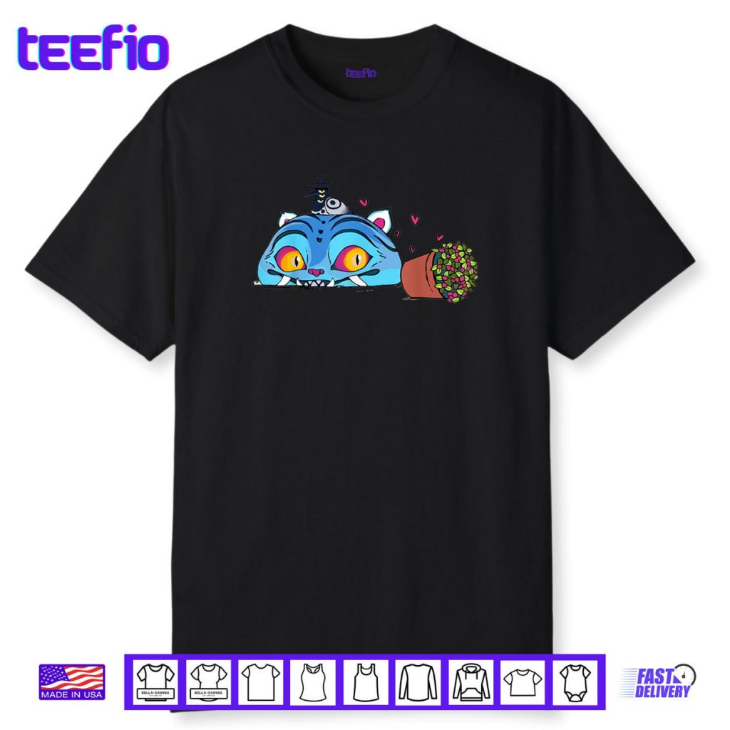 Funny Blue Tiger And Bird Cute KPop Demon Hunters Shirt