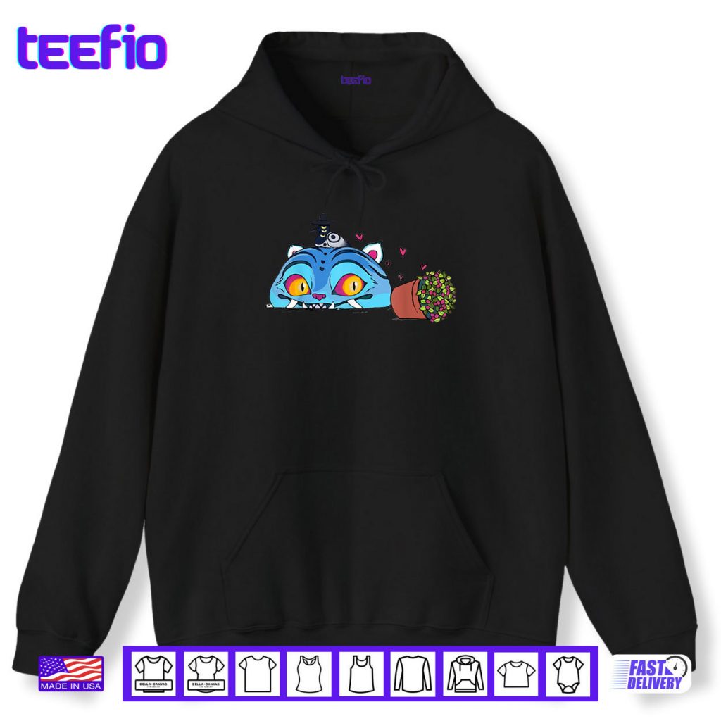 Funny Blue Tiger And Bird Cute KPop Demon Hunters Shirt