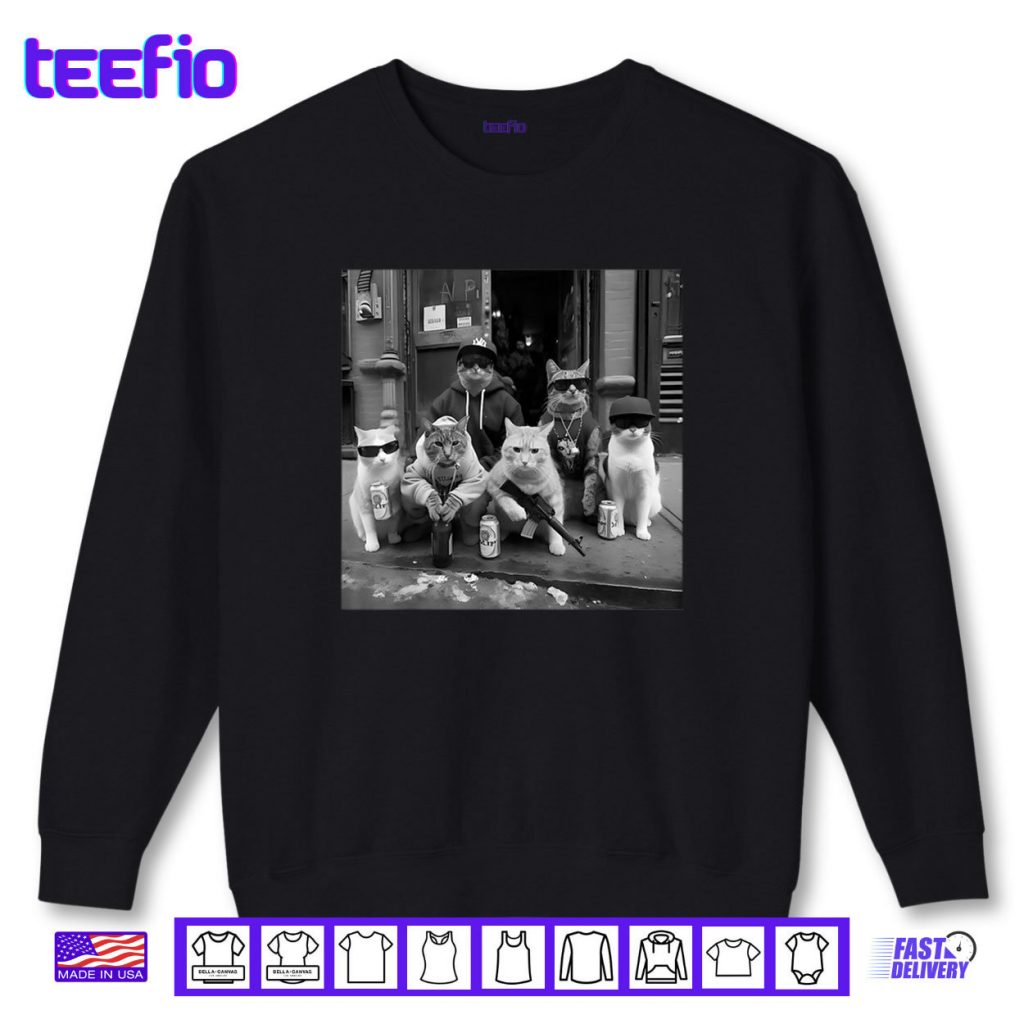 Gangster Cats Street Meme Shirt