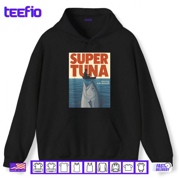 Hoodie Jin Super Tuna 1975 Retro Fishing Day Shirt