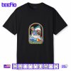 Stay Positive Shark Attack Sarcastic Retro Funny Adult Humor Shirt