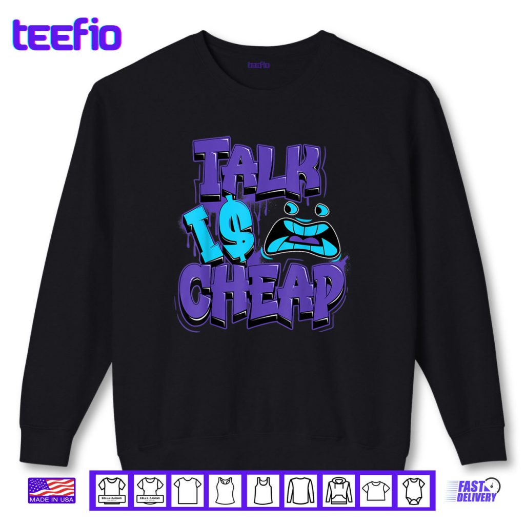 Talk Is Cheap 8 Aqua Matching Tee Color Match Shirt