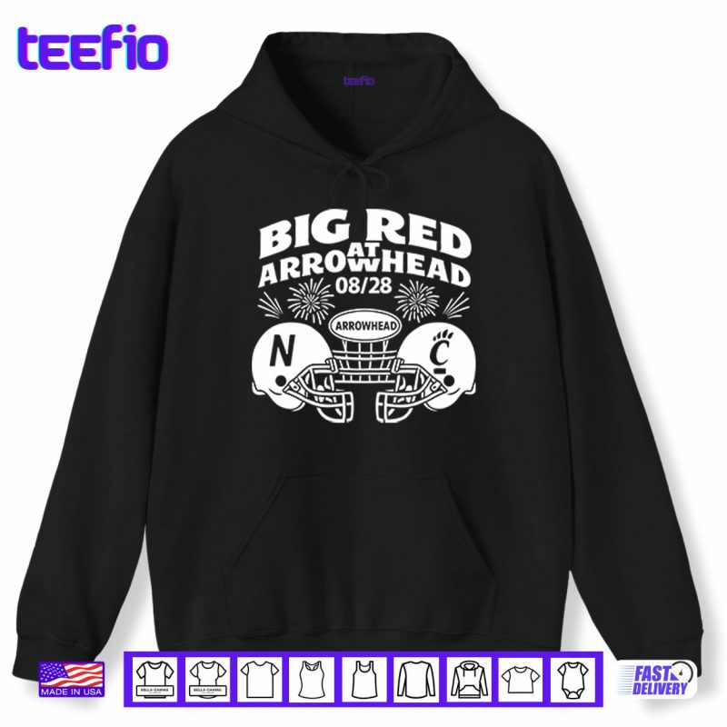Hoodie Big Red Arrowhead Football Nebraska Vs Cincinnati 08 28 Shirt
