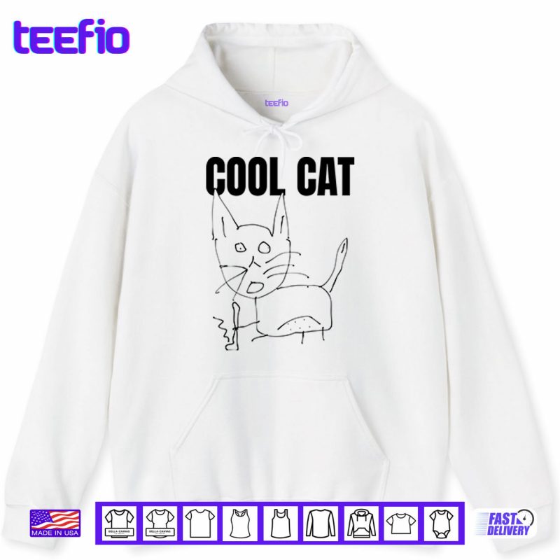 Hoodie Cool Cat And Skateboard Shirt