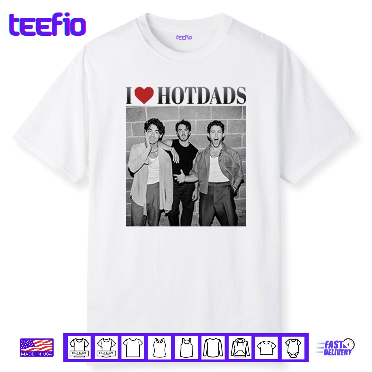 Love Hot Dads Jonas Brothers Shirt