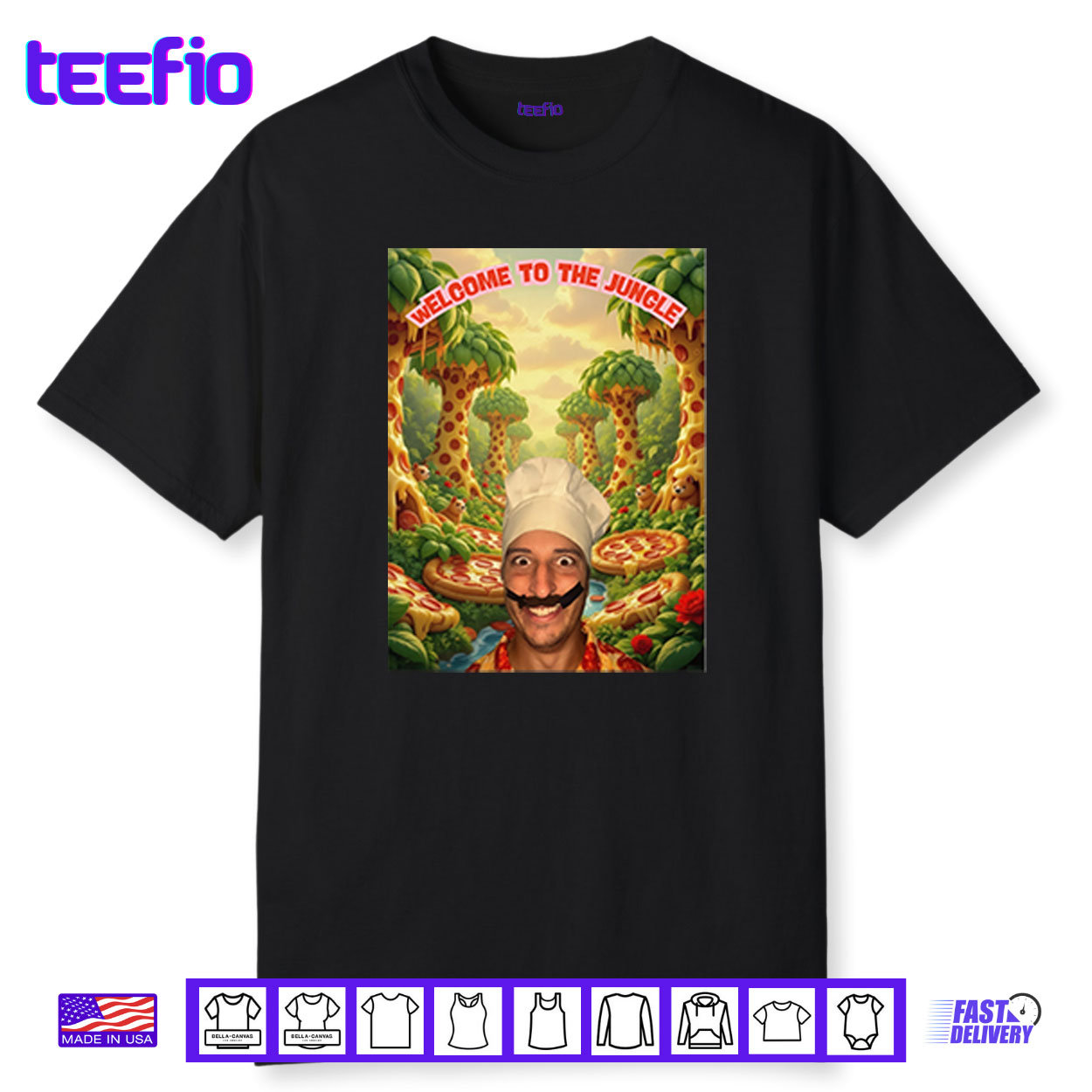 Tony Pepperoni Welcome To The Jungle Pizza Shirt