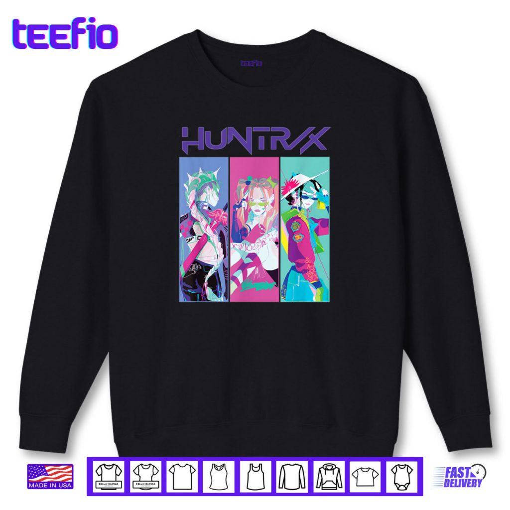 HUNTRIX Girls Cyberpunk Style K Pop Demon Hunter Shirt