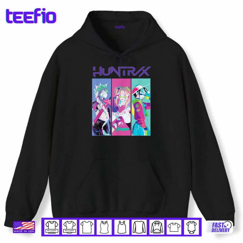 Hoodie HUNTRIX Girls Cyberpunk Style K Pop Demon Hunter Shirt