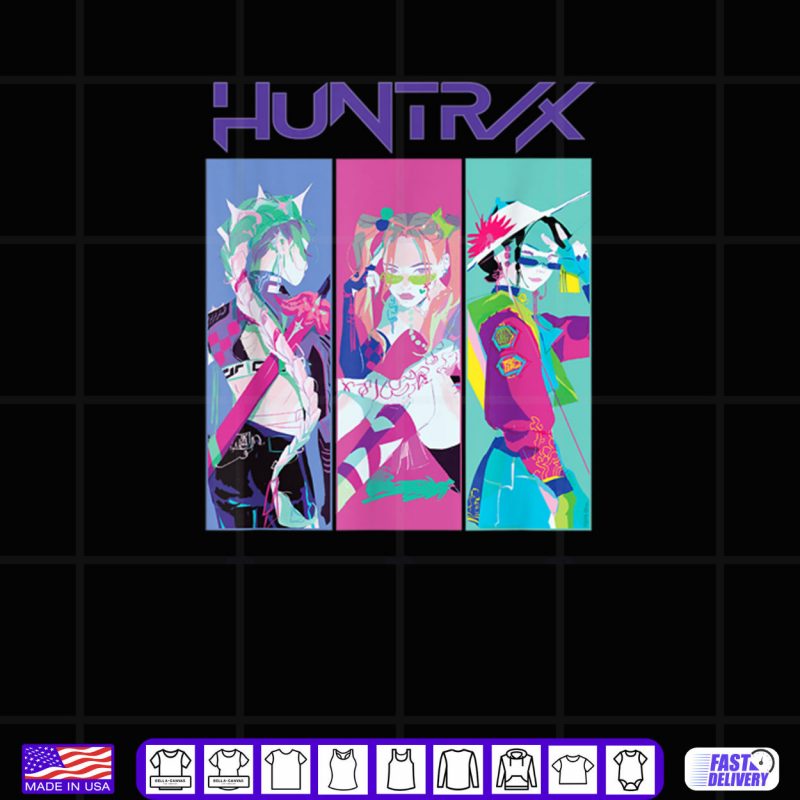 Design HUNTRIX Girls Cyberpunk Style K Pop Demon Hunter Shirt