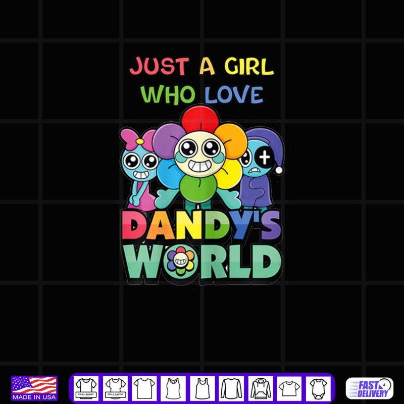 Design Just A Girl Who Love Dandys World Shirt
