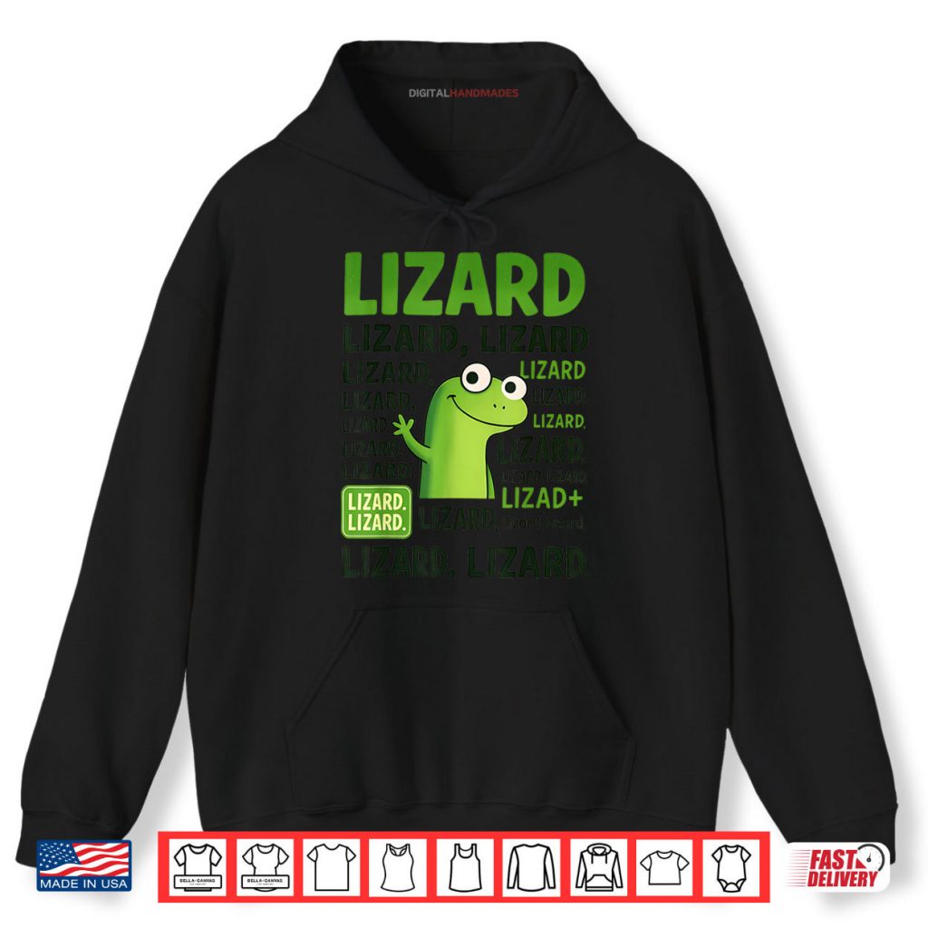 Lizard Lizard Lizard Shirt Funny Weirdcore Animal Meme Shirt