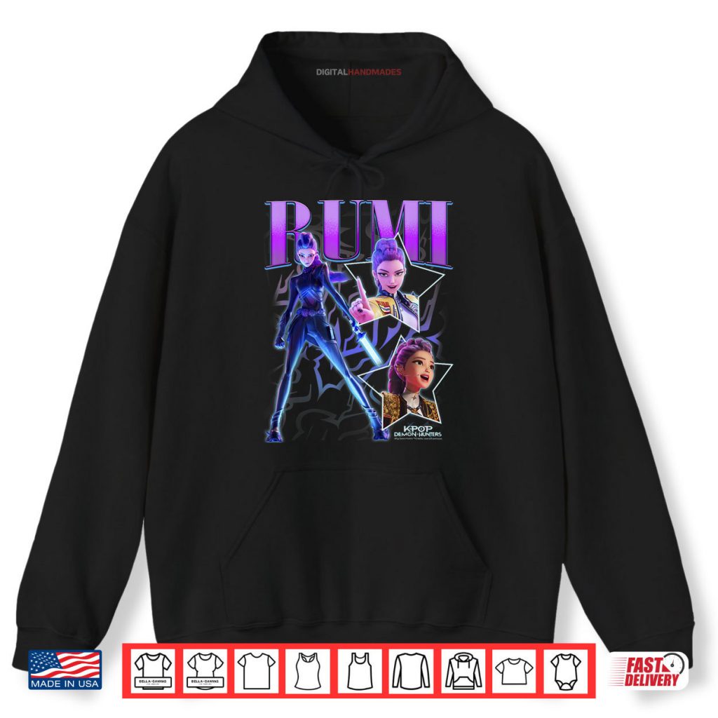 Rumi Showcase Retro Neon Poster KPop Demon Hunter Shirt