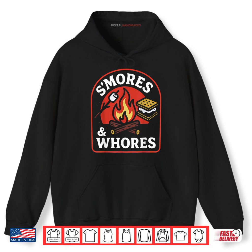 S’Mores and Whores Marshmallows Campfire Camping Shirt