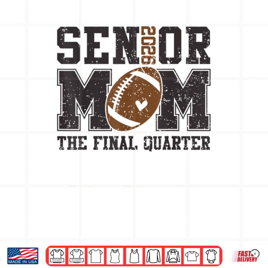 Senior Football Mom Football Mama Game Day Class of 2026 Shirt