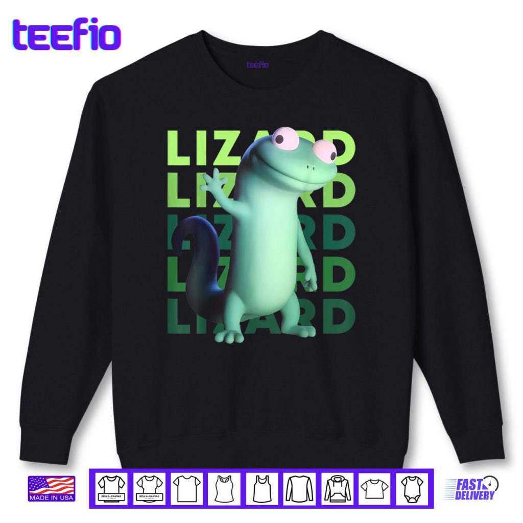 Weirdcore Animal Women Men Lizard Lizard Lizard Meme Shirt