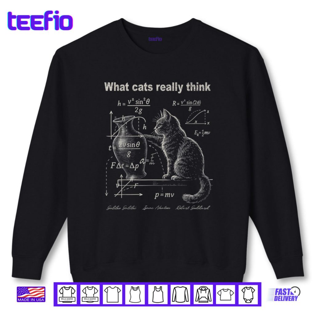 What Cats Really Think Cat Physics Humor Shirt