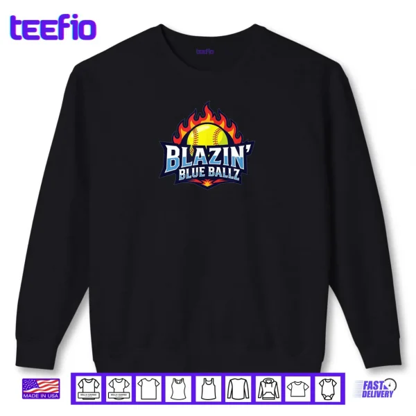 Sweatshirt Blazin Blue Ballz Shirt