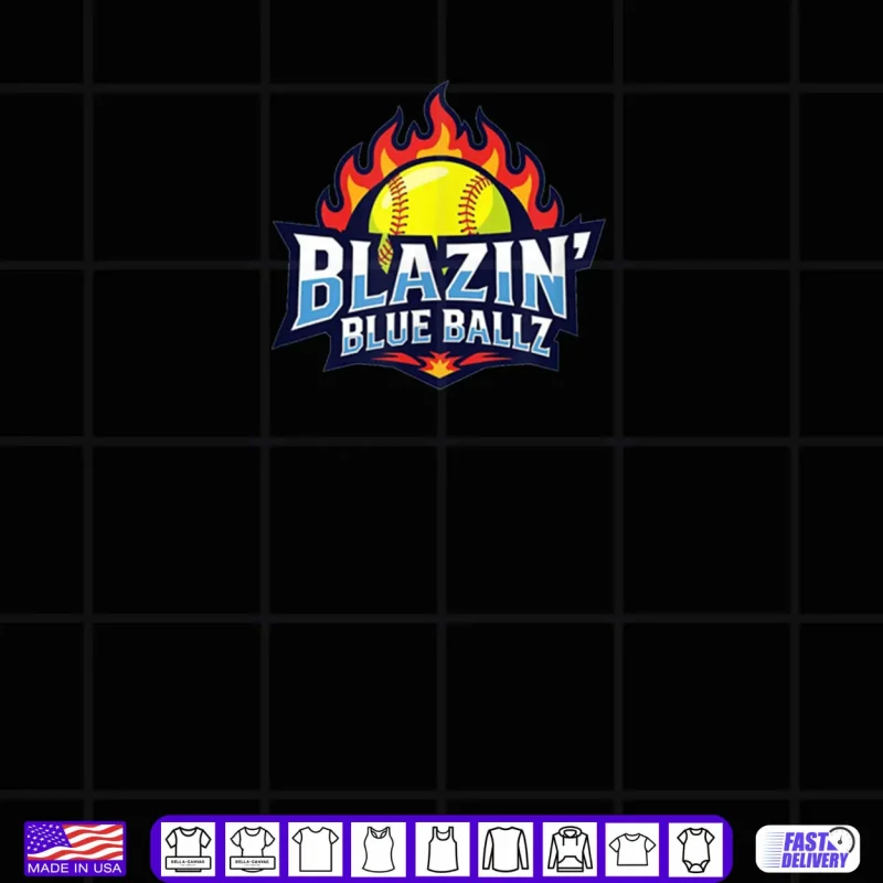 Design Blazin Blue Ballz Shirt