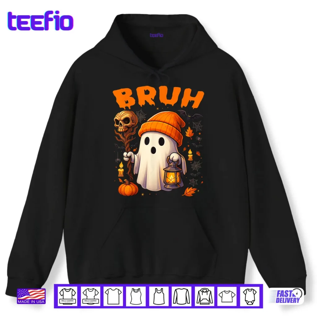 Bruh Ghost Halloween Cute Ghost Trick Or Treat Candy Shirt