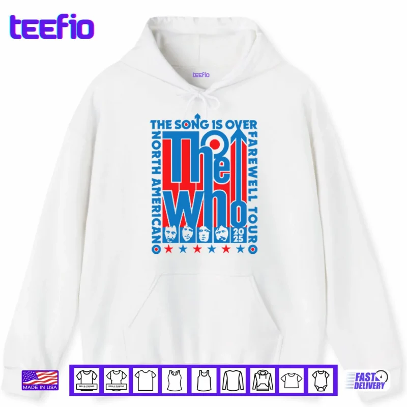 Hoodie The Who North American Farewell Tour 2025 Shirt