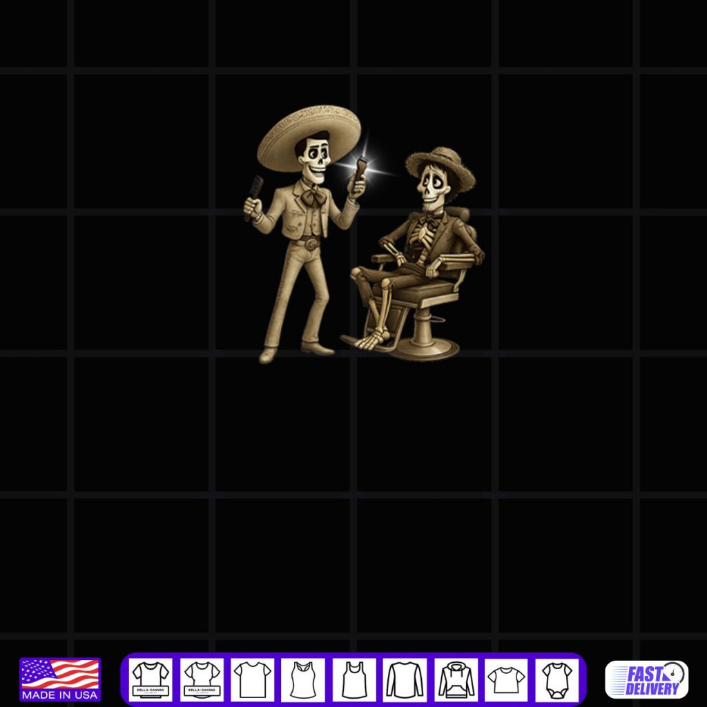 Dia de Los Muertos Barber Shirt