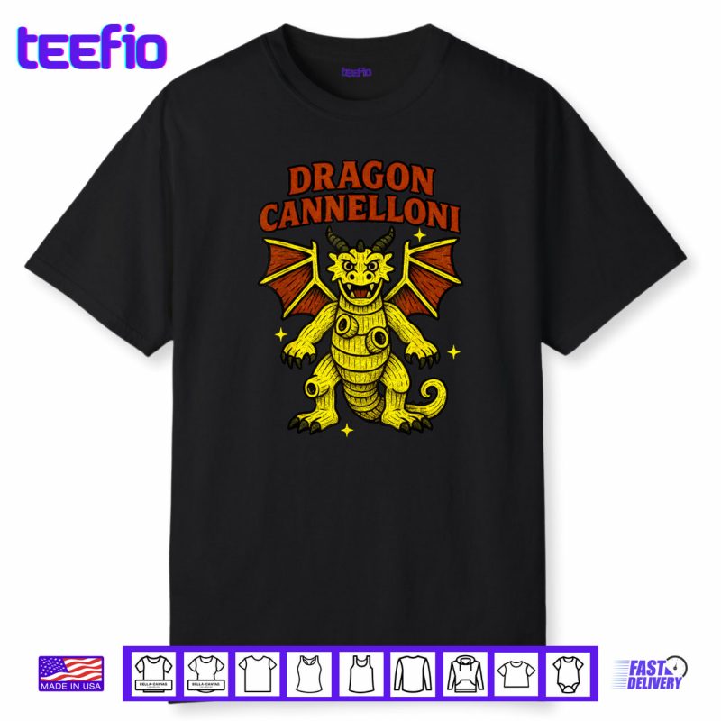 Dragon Cannelloni Funny Italian Brainrot Pasta Kids Meme Shirt