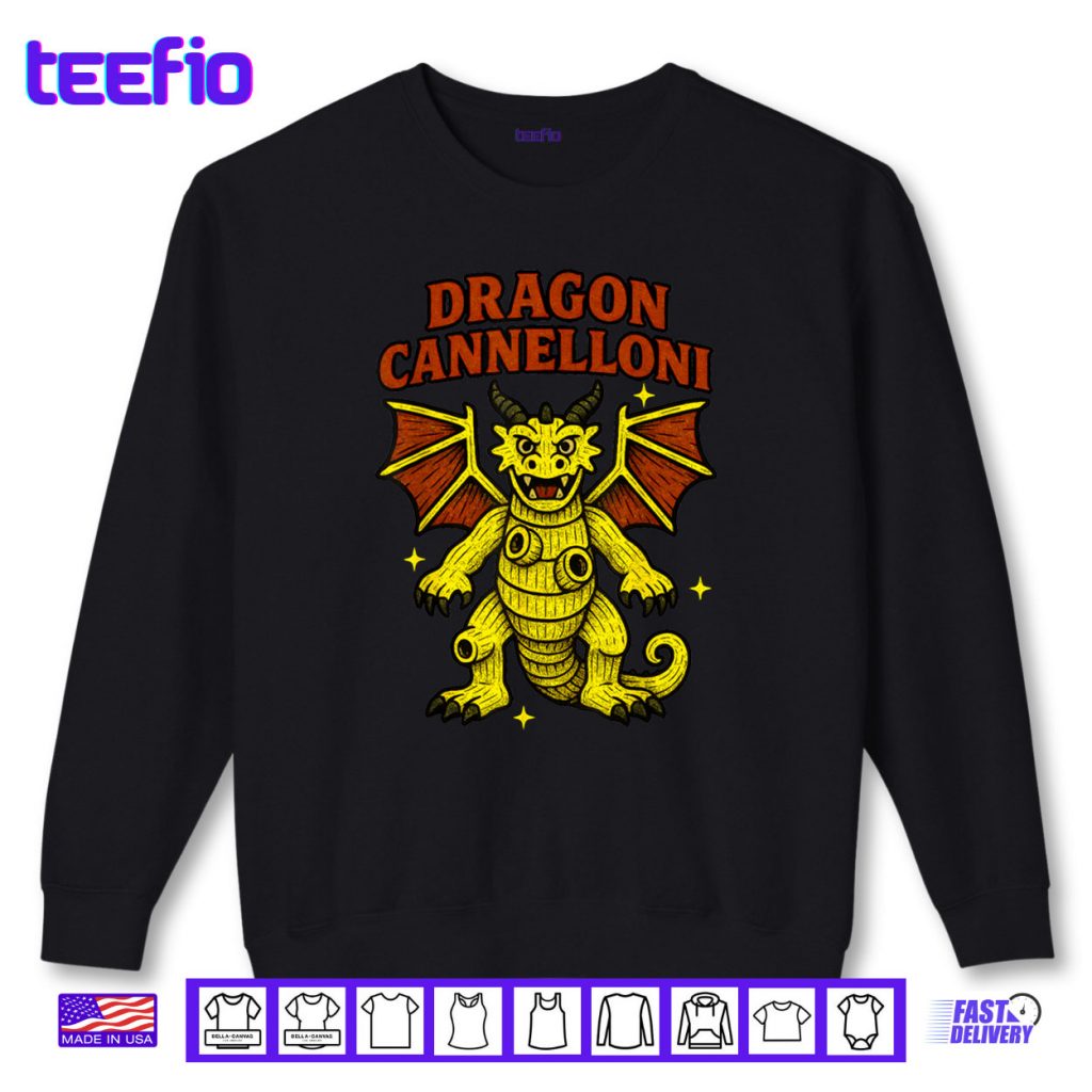 Dragon Cannelloni Funny Italian Brainrot Pasta Kids Meme Shirt