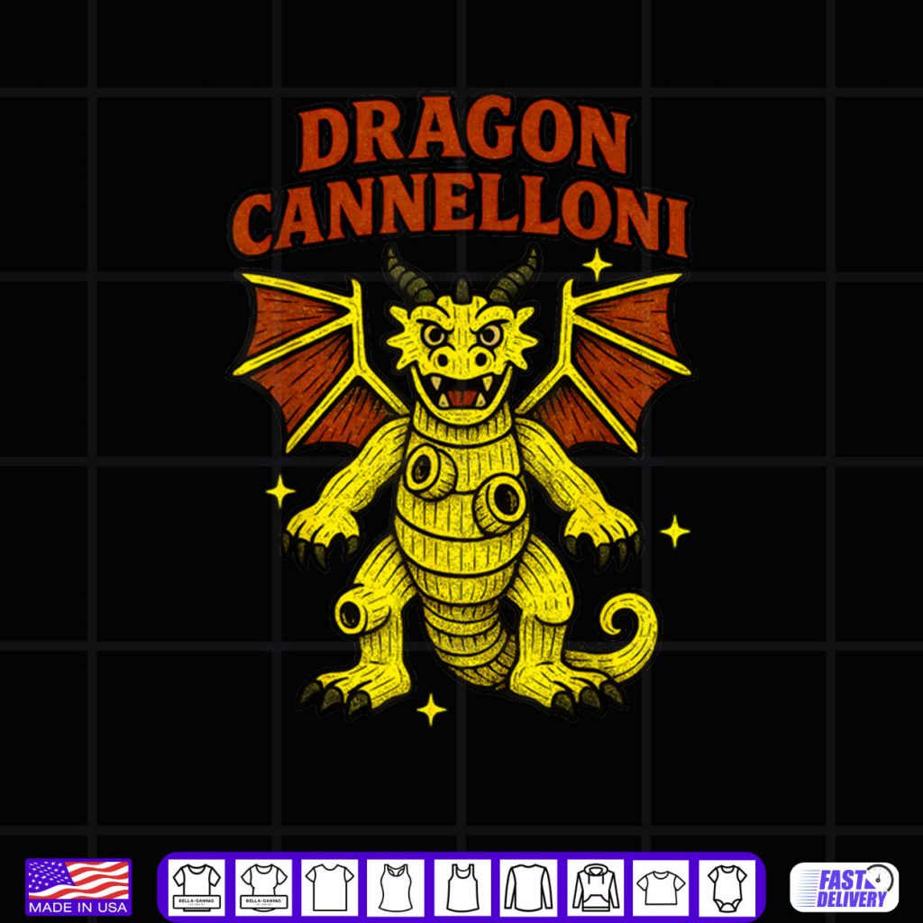 Dragon Cannelloni Funny Italian Brainrot Pasta Kids Meme Shirt