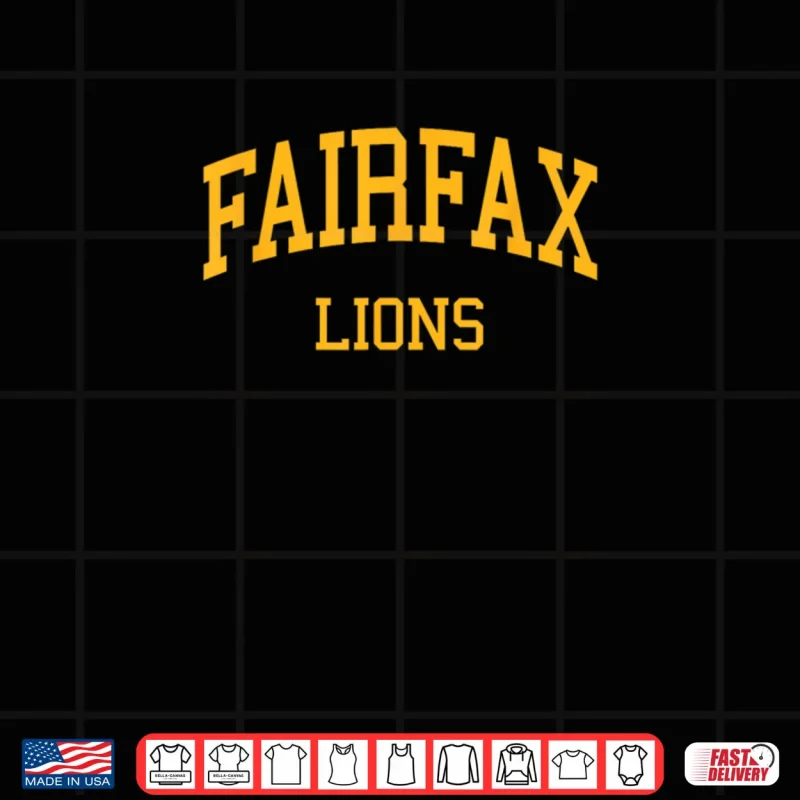 Design Fairfax High School HS Los Angeles CA Retro Sports Shirt
