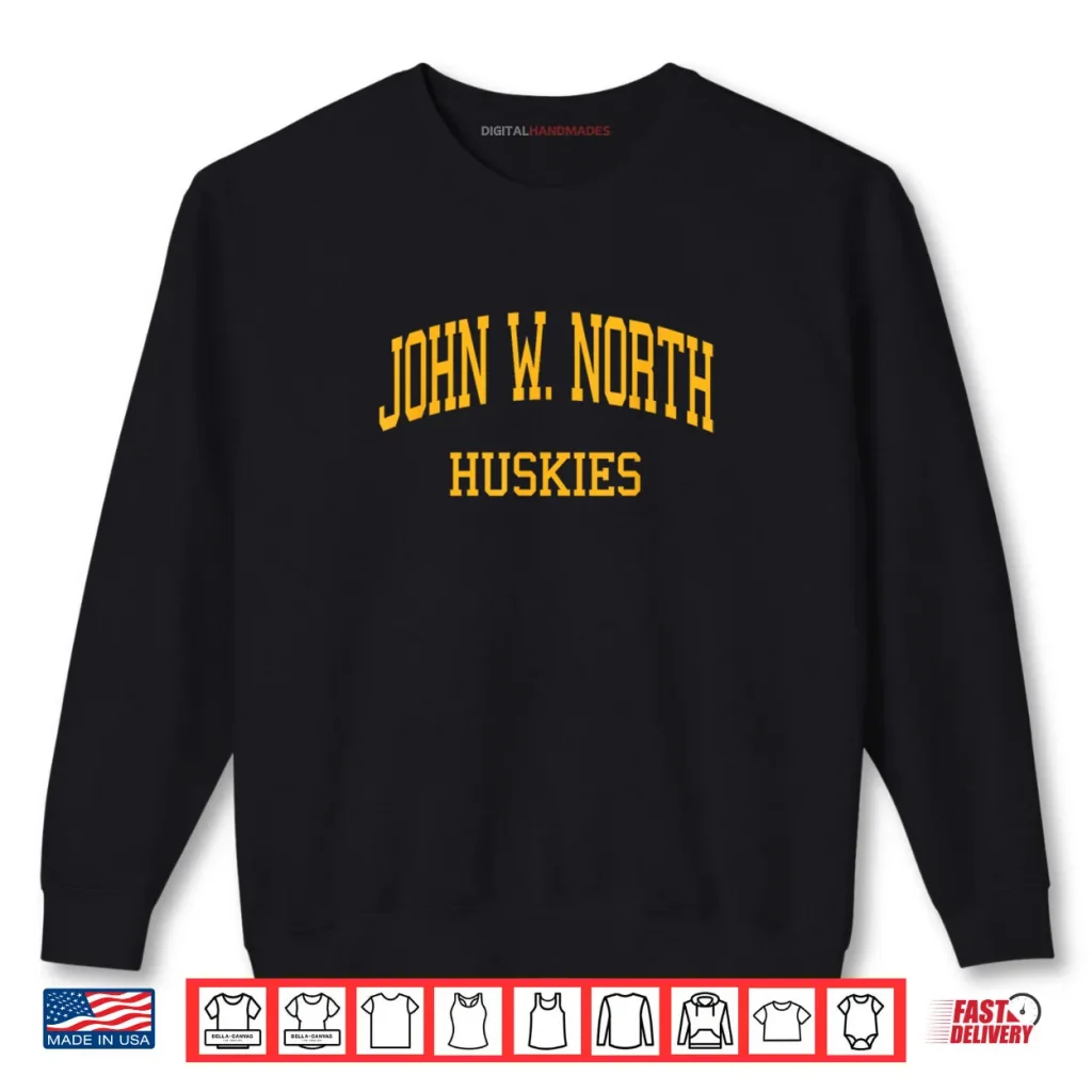 John W. North High School HS Riverside CA Retro Sports Shirt