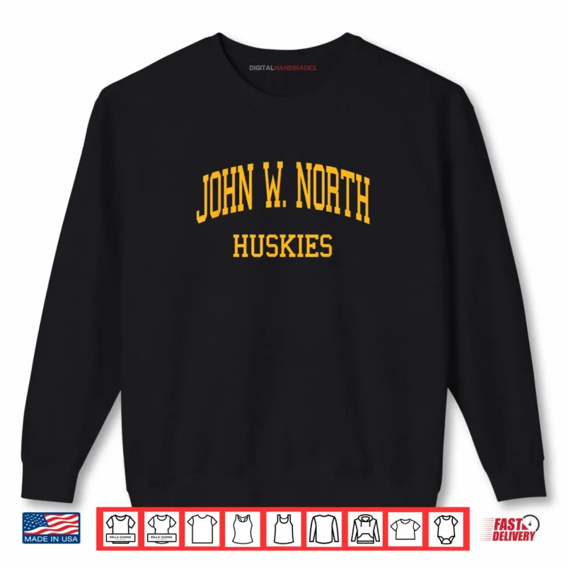 Sweatshirt John W. North High School HS Riverside CA Retro Sports Shirt