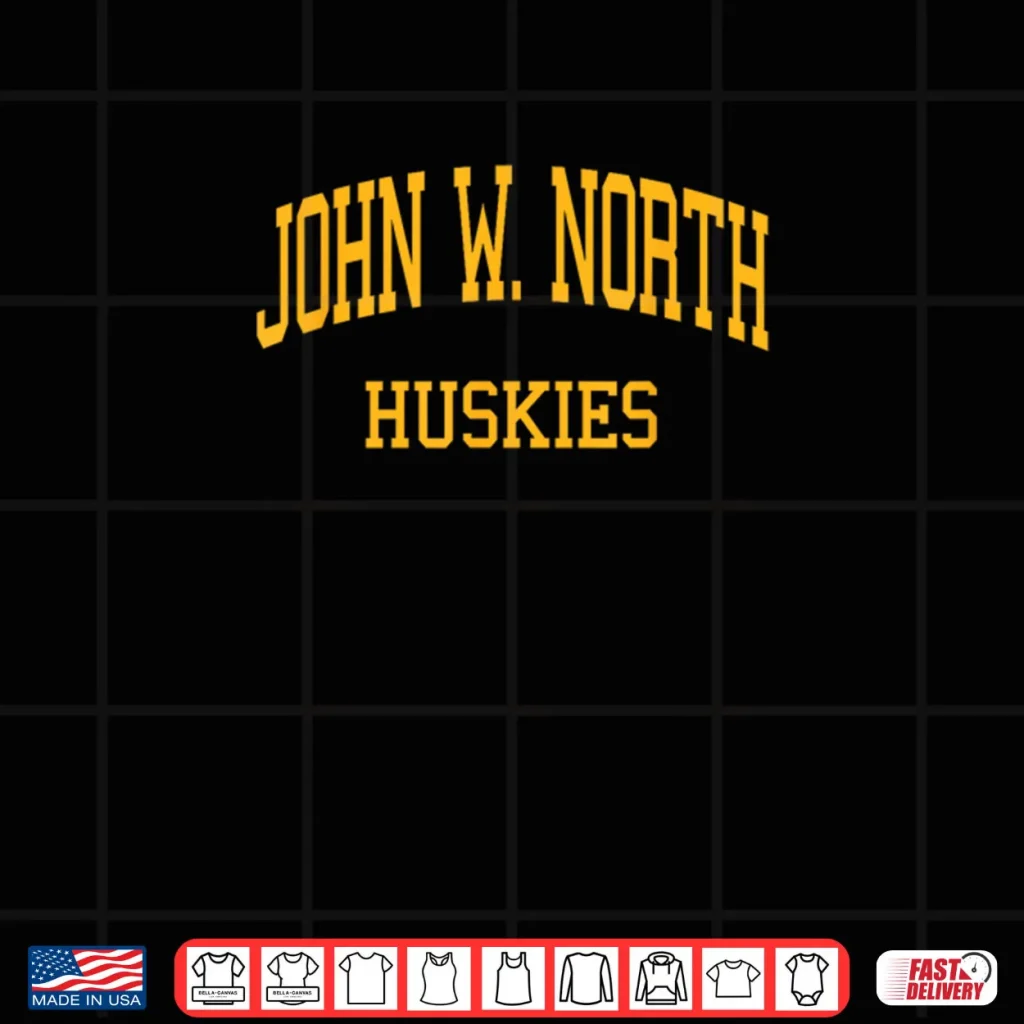 John W. North High School HS Riverside CA Retro Sports Shirt