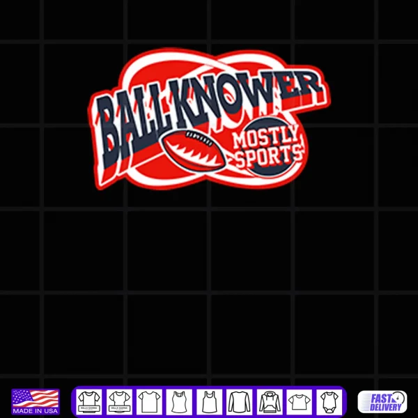 Black Design Ball Knower Mostly Sports Shirt
