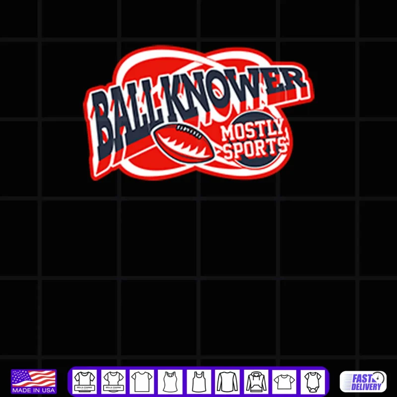 Black Design Ball Knower Mostly Sports Shirt