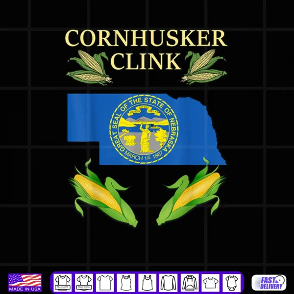 Black Design Cornhusker Clink Nebraska USA Politics Shirt