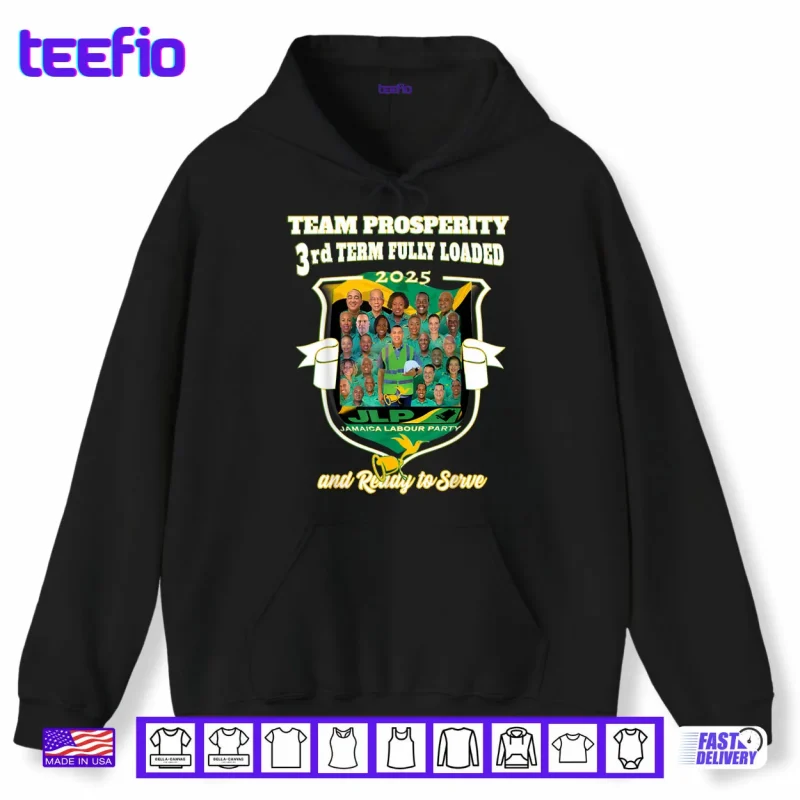 Hoodie Jamaica Labour Party 3rdTEAM Prosperity JLP Supporter Gifts Shirt